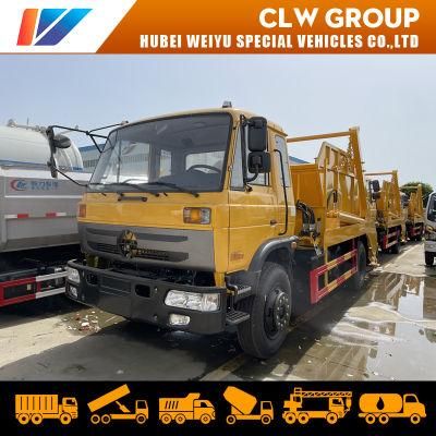 Dongfeng 145 4X2 10m3 10cbm Swing Arm Garbage Truck Rear Loader for Sale