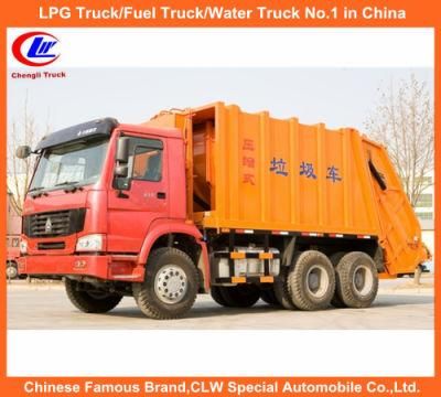 Rear Loading HOWO Garbage Compactor Truck with Refuse Collection Truck