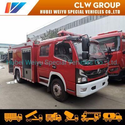 4000L 4tons Dongfeng Duolicar 4X2 Water Tank Fire Rescue Truck Fire Pumper Truck Fire Engine