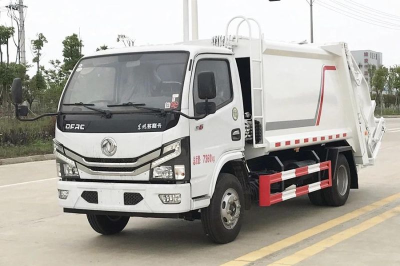 DFAC 4X2 Small Garbage Waste Compactor Truck, Garbage Compression Truck for Sale with New Sytle of Cab