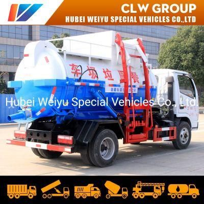 Factory Price Dongfeng 5cbm/5000liters/Litres Mobile Kitchen Garbage Truck in City