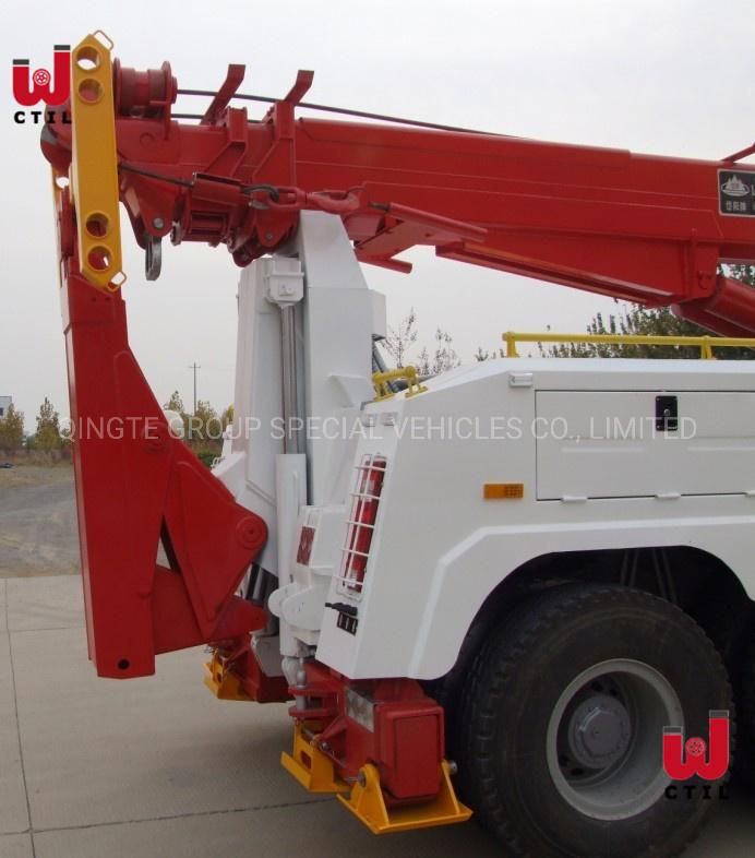 HOWO 50 Ton Recovery Truck Wrecker Tow Truck Rotator