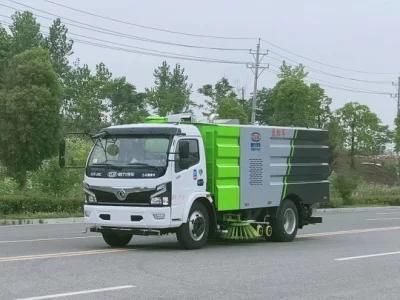 Dongfeng Factory 7m3 Vacuum Road Cleaner Sweep Truck Cleaning Sweepers