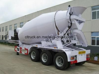 3 Axle with Volume 8-16m3 Optional Concrete Mixer Semi Trailer