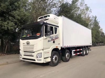 FAW 12wheels 8X4 25tons 30tons 35tons 25t 30t 35t Heavy Refrigerated Cargo Truck with Thermoking Unit