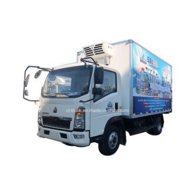 HOWO Light 5000kgs 6000kgs Freezer Refrigerator Vehicle