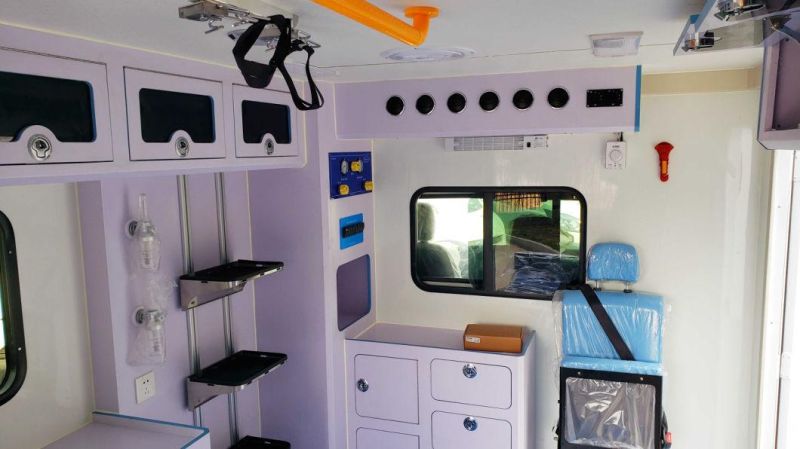 Salon Ambulance Export First Aid High Configuration Patient Medical Hospital Rescue ICU Emergency Ambulance Diesel