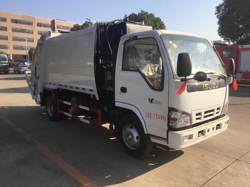 Isuzu 600p Compactor Garbage Truck for Sale 4m3 5m3 6m3