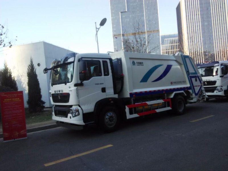 HOWO 4X2 Garbage Truck 16m3 Compressor Garbage Truck