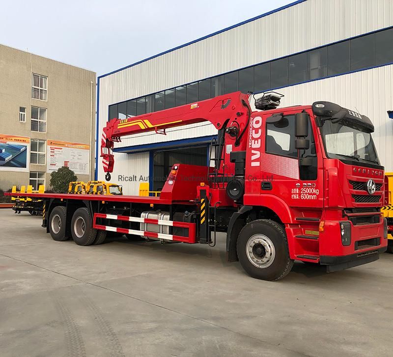 Dongfeng 6X4 Crane 9.8m Straight Boom Crane, 10t Telescopic Boom Truck Mounted Crane