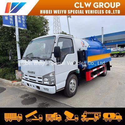 Isuzu Elf High Pressure Jetting Sewage Suction Truck Sewer Dredging Truck