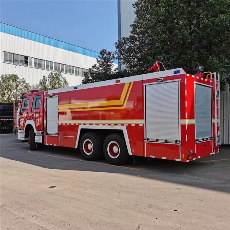 LHD or Rhd Sinotruck HOWO 10000liters 6X4 Airport Combined Dry Powder Foam Water Tanker Fire Fighting Trucks