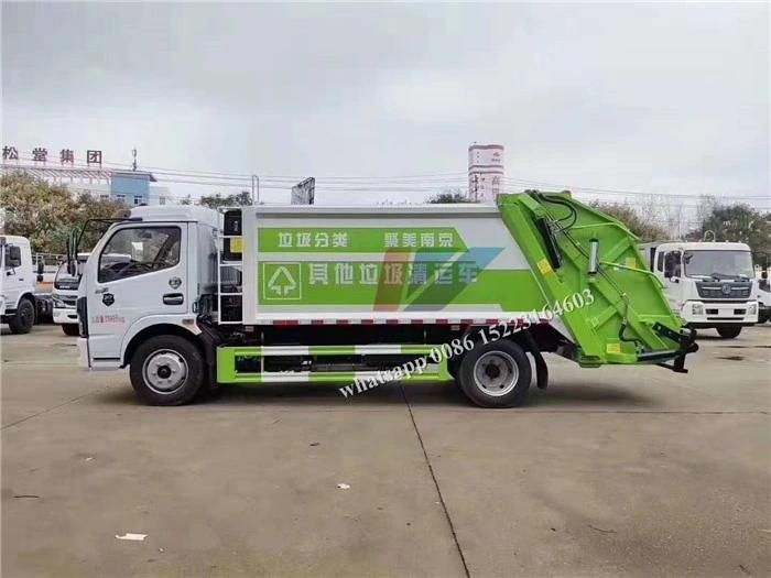 China Manufacturer 6m3/8m3 Rear Loading Refuse Collection Trash Compactor Truck