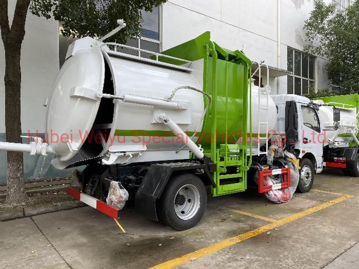 China Dongfeng 3cbm/4cbm/5cbm Refuse Collector Vehicle 3000L/4000L/5000L Trashmaster Kitchen Garbage Truck