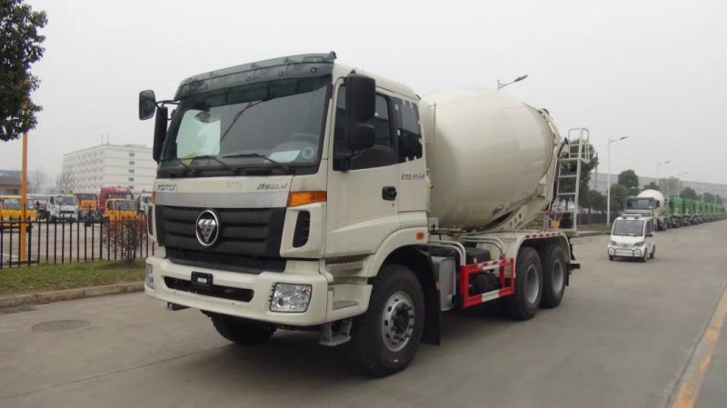 Foton 10 Wheels Concrete Mixer Machine Cement Mixer Truck Construction Equipment