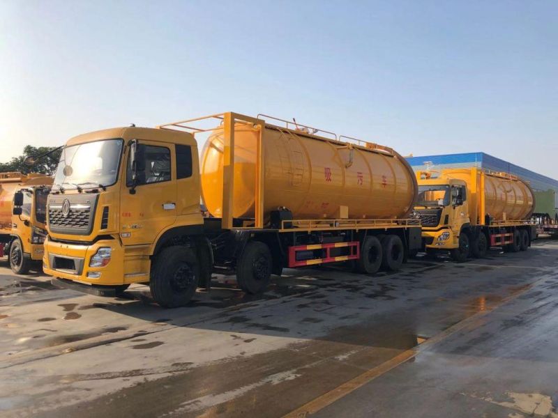 Dongfeng 35m3/35000litres Heavy Duty Vacuum Tank Sewage Suction Truck Sewager Truck