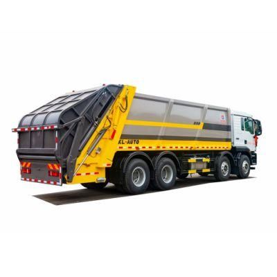 High Quality Heavy HOWO 8X4 Garbage Truck 25 Cbm Loading Capacity 15ton back-loaded compaction garbage handlers