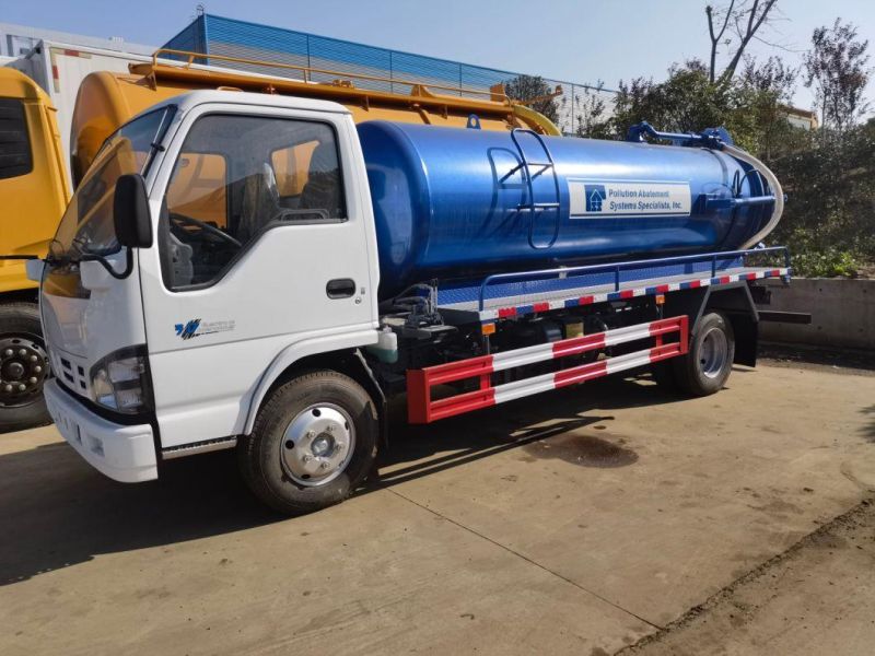 Jushixin 6cbm Sanitation Sewer Sewage Suction Truck High Pressure Vacuum