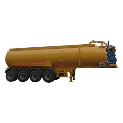 Chengli 30m3 40m3 50m3 Steel Vacuum Tank Trailer Mounted Sewage Pump