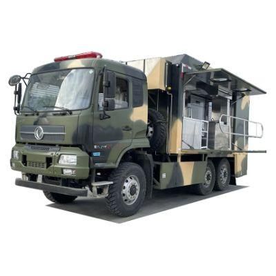 Dongfeng 6X6 Mobile Food Truck with Kitchen Equipment Catering Service 200 Person