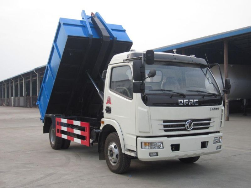 Dongfeng 4*2 Dlk 5tons-8tons Roll off Garbage Truck Self Load Dumpster Garbage Trucks