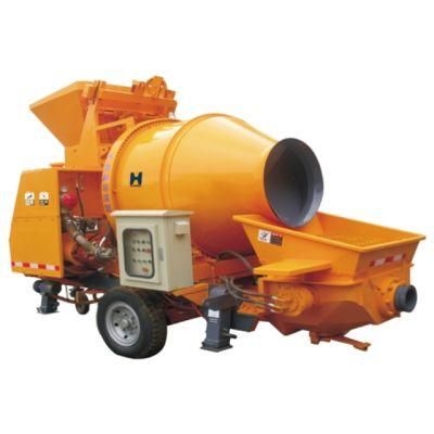 Diesel Engine or Electrical Power Concrete Pump with Mixer