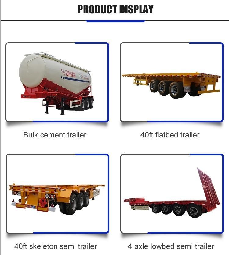 Factory Direct 3 Axle 8/10m3 Concrete Mixer Truck/Concrete Semi Trailer