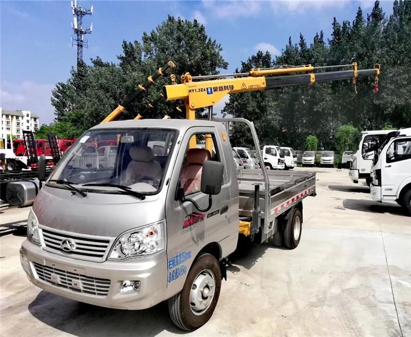 Beijing Auto 4X2 Mini 1 Ton Truck Mounted Crane for Sale