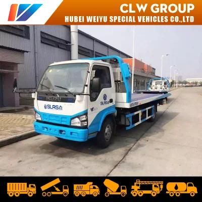 Isuzu 4tons Small Wrecker Truck 5.6 Meters Towing Cars Recovery Tow