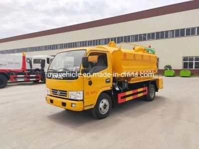 Dongfeng Cummins Engine 5000 Litres 8000 Litres High Pressure Combined 5000 Litres 5ton 8 Tons Vacuum Sewage Suction Tanker Truck