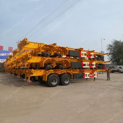 2/3 Axle Skeleton/Skeletal Container/Utility Cargo Truck Tractor Semi Trailer for Container Transport
