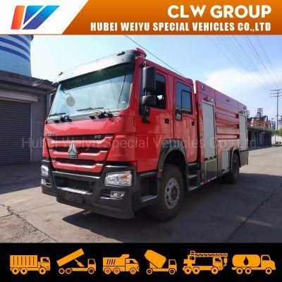 Sinotruk 5cbm Fire Rescue Truck 6cbm Water Foam Fire Fighting Truck