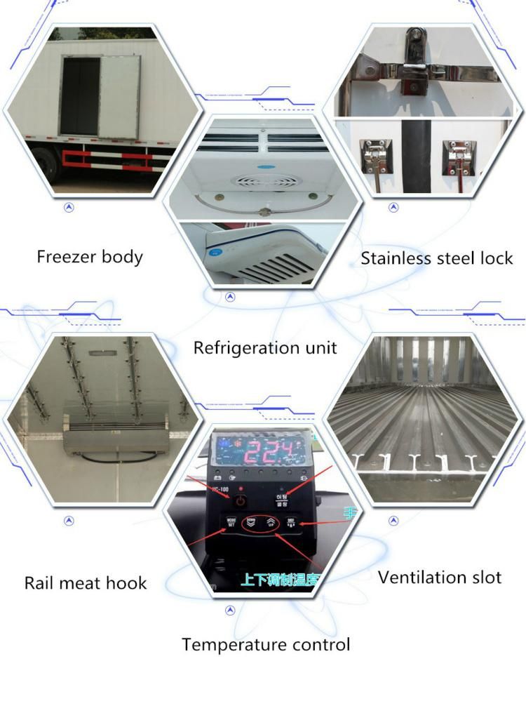 FAW 12wheels 8X4 25tons 30tons 35tons 25t 30t 35t Heavy Refrigerated Cargo Truck with Thermoking Unit