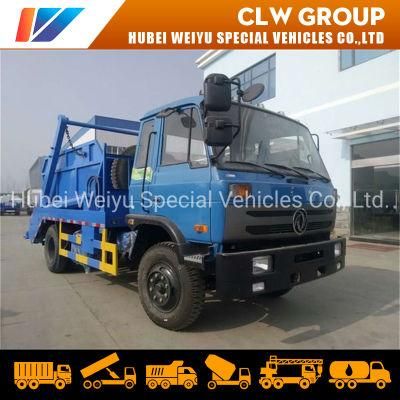 4cbm 4tons Self Loading Dongfeng Swing Arm Garbage Trucks with Hanging Chain and Hydraulic Lifting Waste Removal Truck