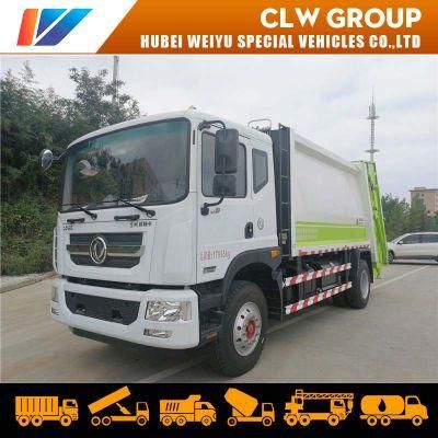 Dongfeng Diesel 12cbm Rear Loader Garbage Compactor Truck Compressed Garbage Truck Waste Treatment
