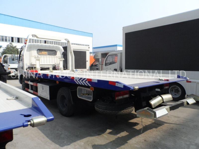 4X2 3ton 5ton Platform Wrecker Truck Towing Truck for Road Rescue