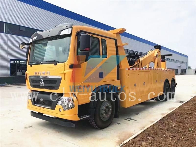 Sinotruk HOWO 6X4 Heavy Duty 20tons Wrecker Towing Truck Road Recovery Towing Truck Emergency Rescue Truck