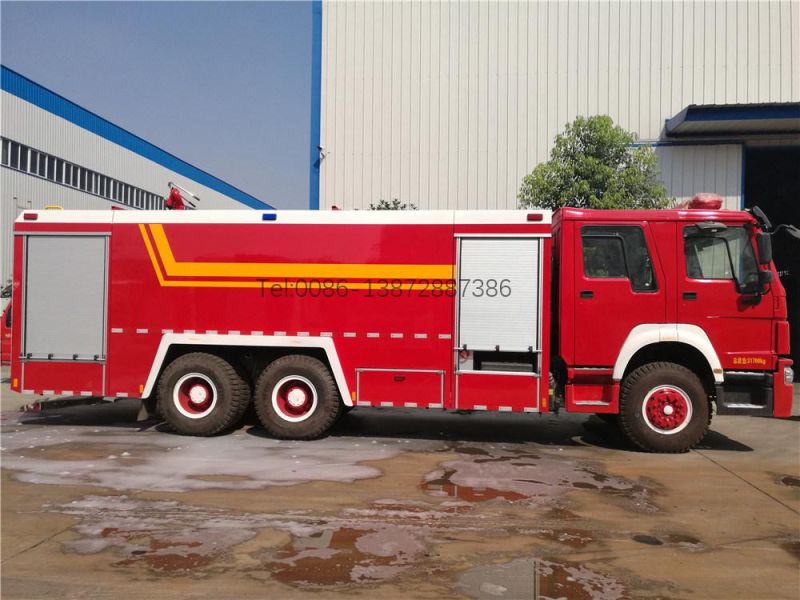 Chengli 12000liters Water Foam Stainless Steel Tank HOWO Fire Truck for Sales