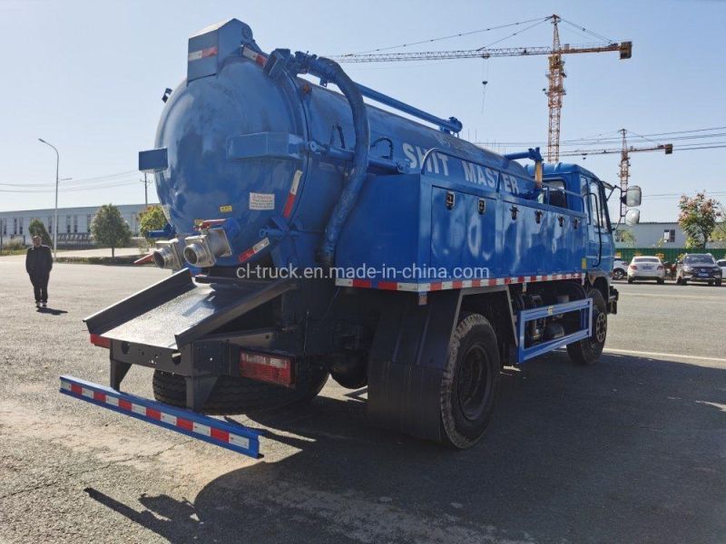 Dongfeng High Pressure 10000liters 8000liters Cleaning Vacuum Truck
