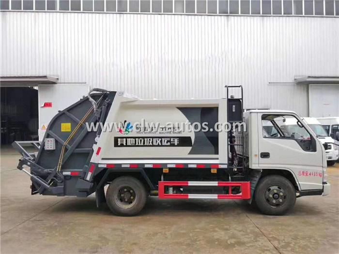 5cbm Rear Loader Compressed Garbage Truck Garbage Compactor Truck Waste Collection Truck