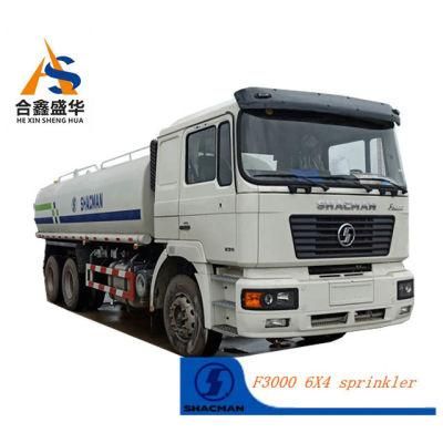 Chinese Cheap Irrigating Truck for Farm Shacman 6*4 F3000 Irrigation Truck 20cbm Water Tank 10000+10000 Litres