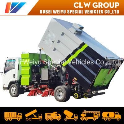 Famous Brand Sweeper Truck 4*2 8-10cbm for Street/Highway/Airport with High Vacuum Front/Rear Brushes Sanitation Cleaning Truck