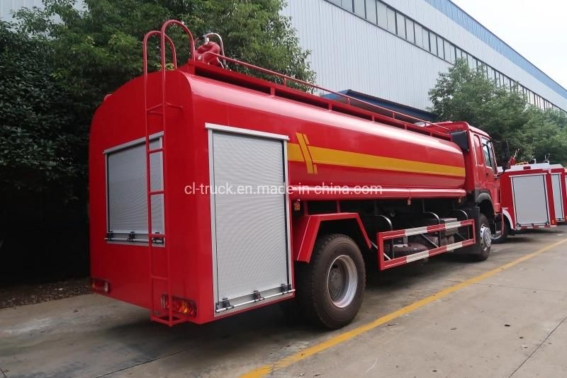 HOWO 4X2 15m3 Water Tank Fire Truck