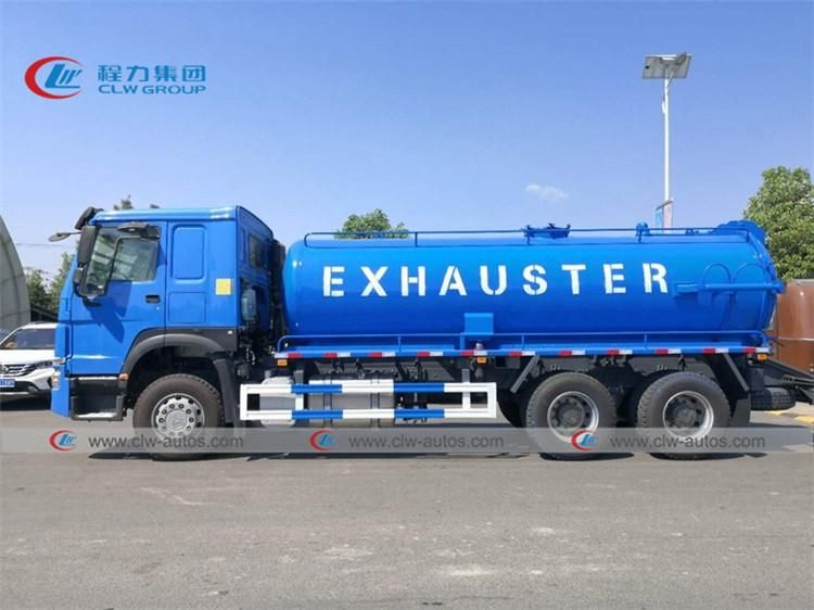 HOWO 6X6 Sewage Suction Truck 10000liters Vacuum Septic Tanker Truck off Road for Brunei