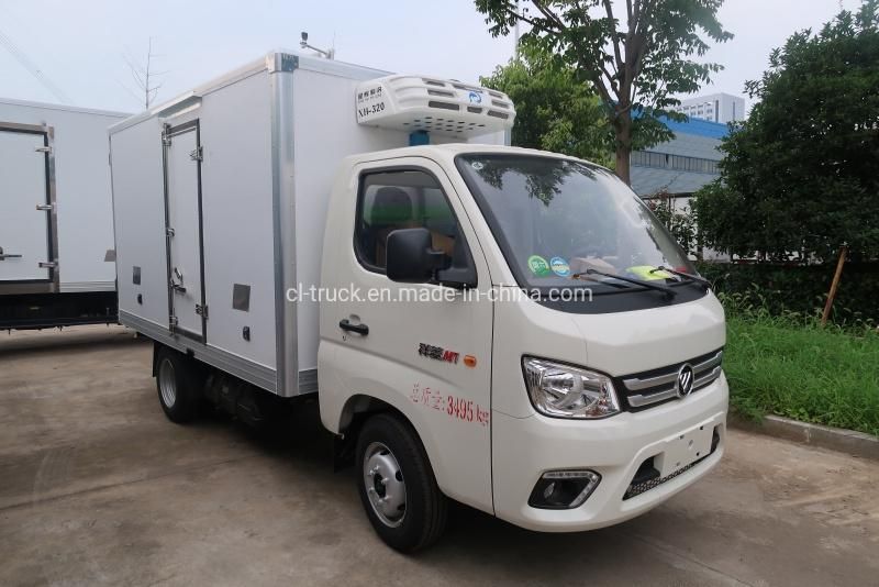 Foton 2000kgs Payload Mini Refrigerator Truck for Sale