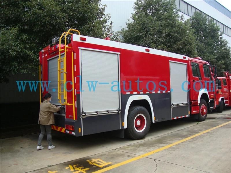 Sinotruk HOWO 4X2 5cbm 5000liters Water Tank Fire Fighting Truck Fire Rescue Truck Fire Engine Truck