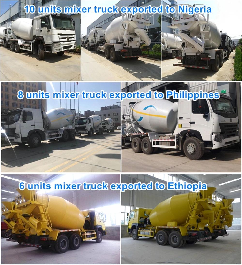 HOWO A7 6X4 White Self Loading Pump Mixer Concrete Truck