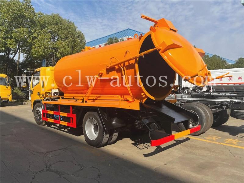 Dongfeng Furuicar 8000liters 8cbm 8m3 High Pressure Jetting Vacuum Sewage Suction Truck Septic Tank Truck