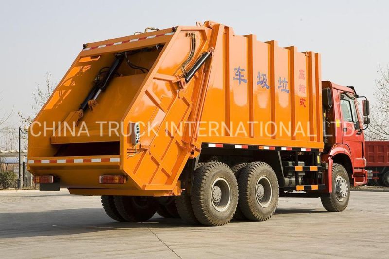 Sinotruk HOWO 6X4 Rear Compressed Garbage Truck