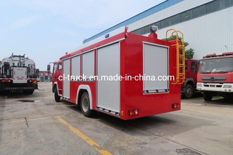 HOWO Light Double Row Fire Fighting Truck 5m3